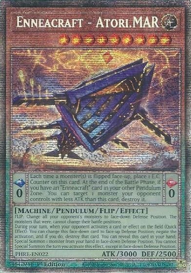 Enneacraft AtoriMAR Starlight Rare Phantom Revenge Yu-Gi-Oh! card