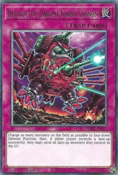 Destructive Daruma Karma Cannon Phantom Revenge Yu-Gi-Oh! card