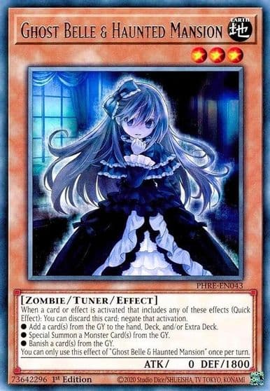 Ghost Belle and Haunted Mansion Phantom Revenge Yu-Gi-Oh! card
