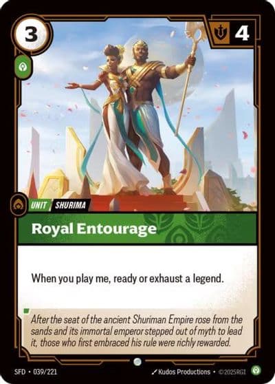 Royal Entourage Spiritforged Riftbound card