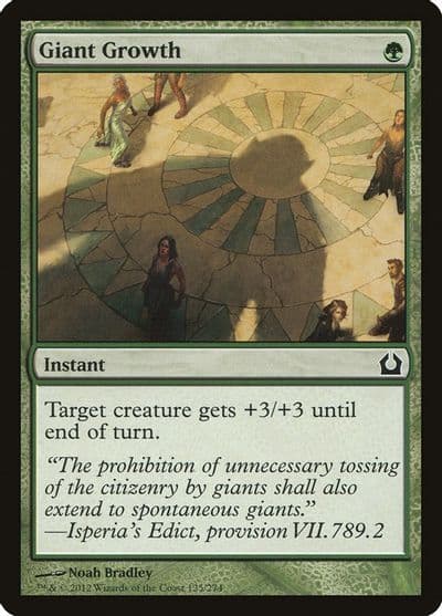 Giant Growth Return to Ravnica Magic card