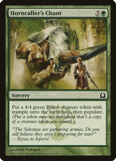 Horncallers Chant Return to Ravnica Magic card