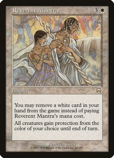 Reverent Mantra Mercadian Masques Magic card