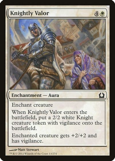 Knightly Valor Return to Ravnica Magic card