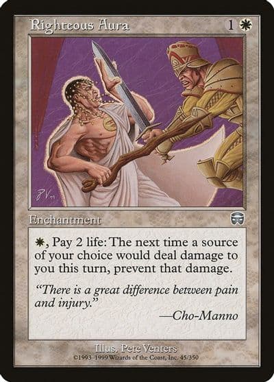 Righteous Aura Mercadian Masques Magic card