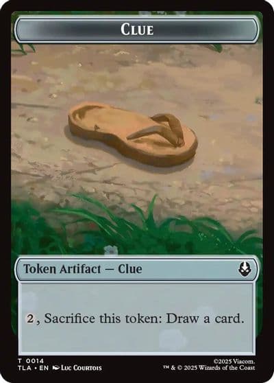 Clue 0014 Copy 0002 Double Sided Token Avatar: The Last Airbender Magic card