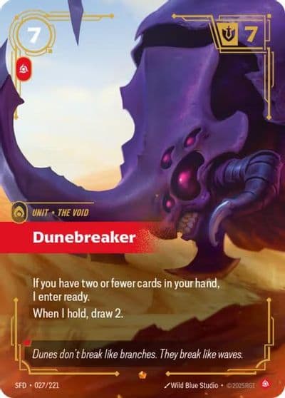 Dunebreaker Spiritforged Riftbound card