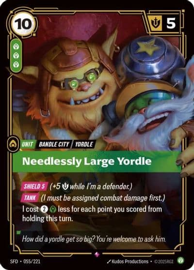 Needlessly Large Yordle Spiritforged Riftbound card