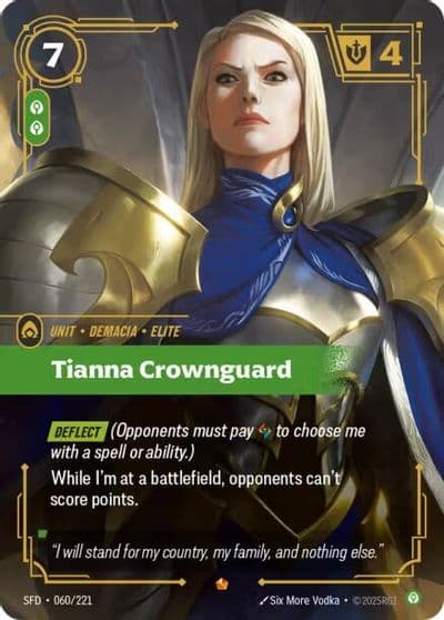 Tianna Crownguard Spiritforged Riftbound card