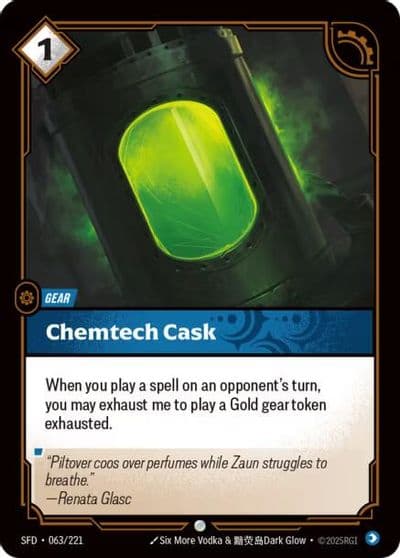 Chemtech Cask Spiritforged Riftbound card