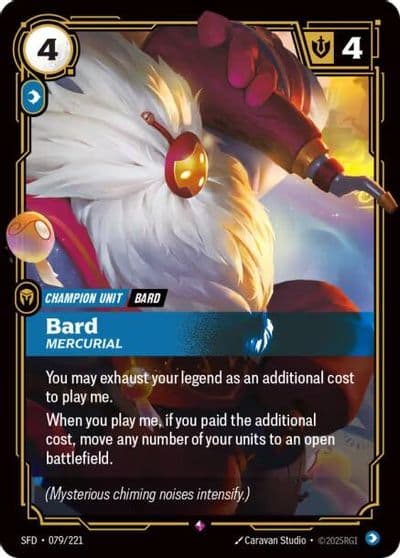Bard Mercurial Spiritforged Riftbound card