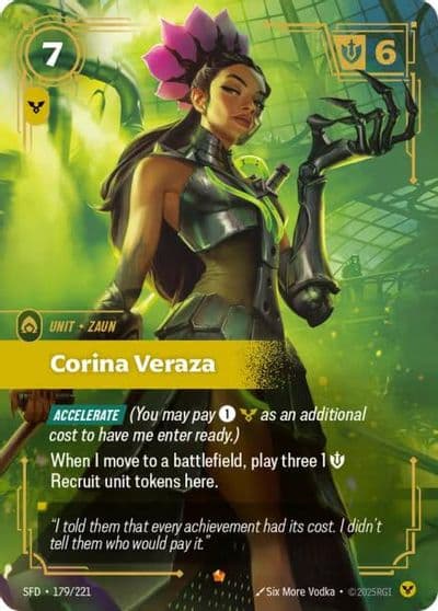 Corina Veraza Spiritforged Riftbound card