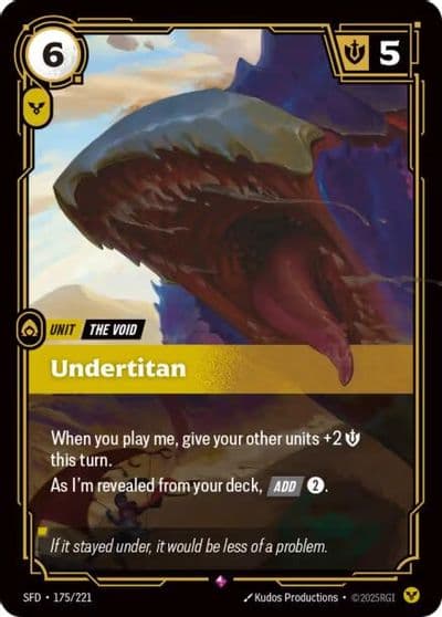 Undertitan Spiritforged Riftbound card