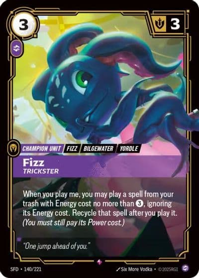 Fizz Trickster Spiritforged Riftbound card