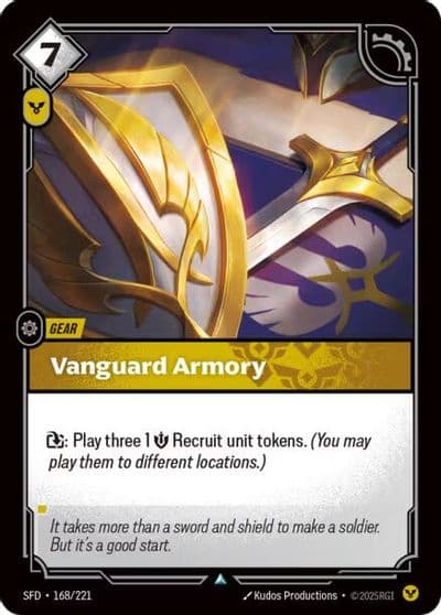 Vanguard Armory Spiritforged Riftbound card