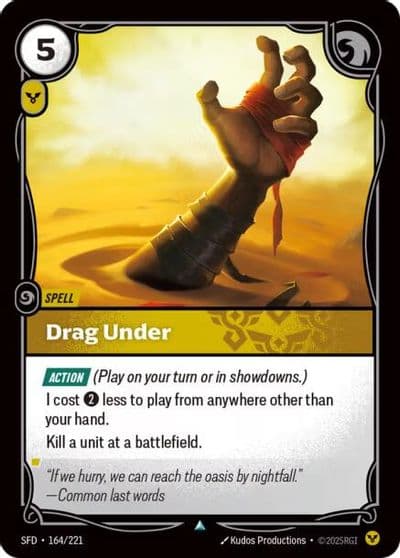 Drag Under Spiritforged Riftbound card