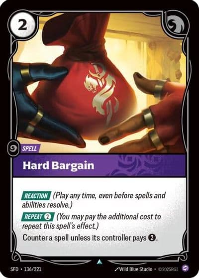 Hard Bargain Spiritforged Riftbound card