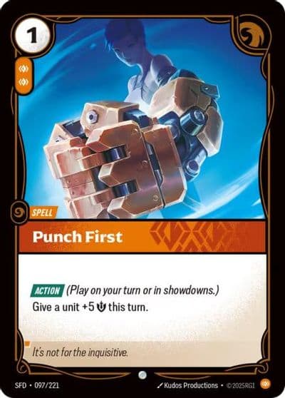 Punch First Spiritforged Riftbound card