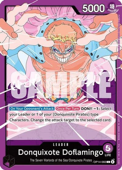 Donquixote Doflamingo OP14 060 The Azure Sea's Seven One Piece card