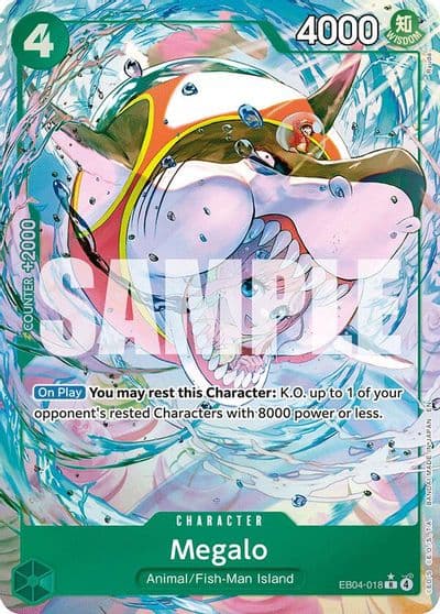 Megalo Alternate Art The Azure Sea's Seven One Piece card