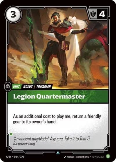 Legion Quartermaster Spiritforged Riftbound card