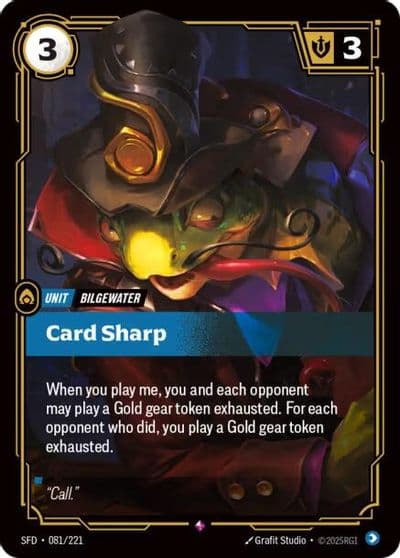 Card Sharp Spiritforged Riftbound card