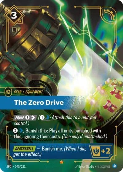 The Zero Drive Spiritforged Riftbound card
