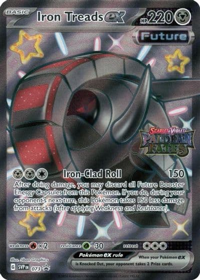 Iron Treads ex - 073 (Paldean Fates Stamped) Miscellaneous Cards & Products Pokemon card
