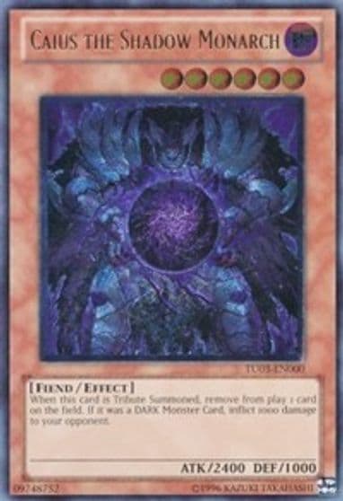Caius the Shadow Monarch UTR Turbo Pack: Booster Three Yu-Gi-Oh! card