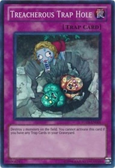 Treacherous Trap Hole Turbo Pack: Booster Three Yu-Gi-Oh! card