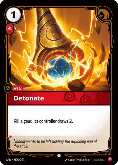 Detonate Spiritforged Riftbound card