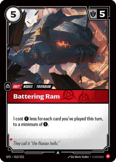 Battering Ram Spiritforged Riftbound card
