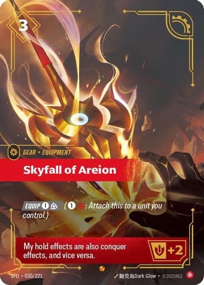 Skyfall of Areion Spiritforged Riftbound card