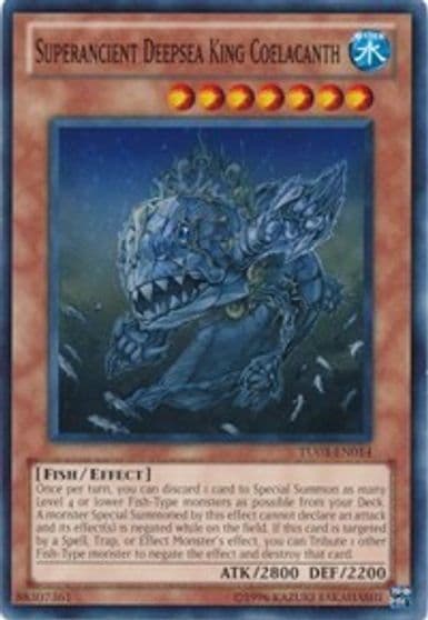 Superancient Deepsea King Coelacanth Turbo Pack: Booster Three Yu-Gi-Oh! card
