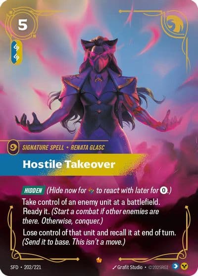 Hostile Takeover Spiritforged Riftbound card