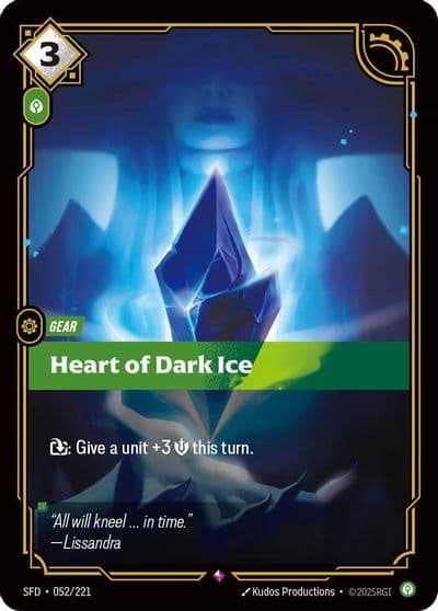 Heart of Dark Ice Spiritforged Riftbound card