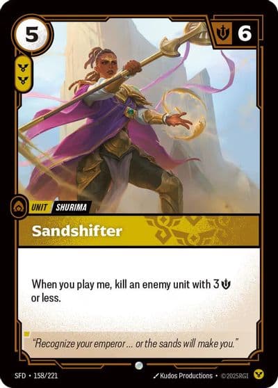 Sandshifter Spiritforged Riftbound card