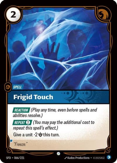 Frigid Touch Spiritforged Riftbound card