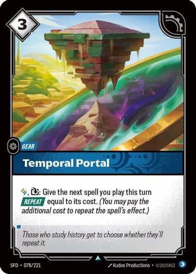 Temporal Portal Spiritforged Riftbound card