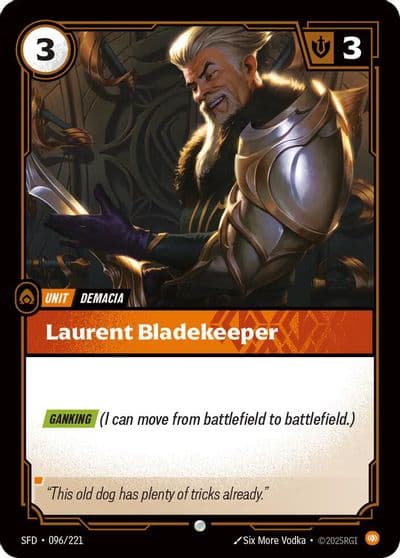 Laurent Bladekeeper Spiritforged Riftbound card