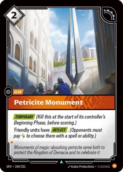 Petricite Monument Spiritforged Riftbound card