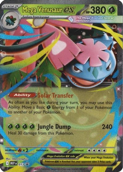 Mega Venusaur ex - 013 ME: Mega Evolution Promo Pokemon card