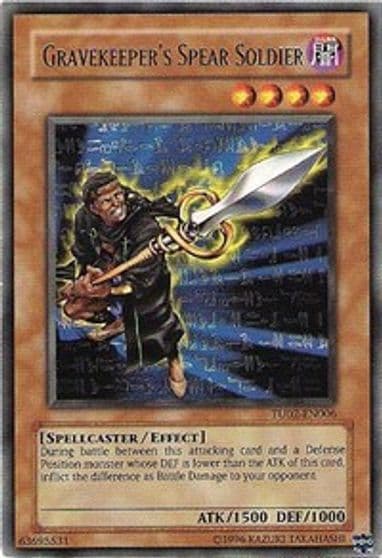 Gravekeepers Spear Soldier Turbo Pack: Booster Two Yu-Gi-Oh! card