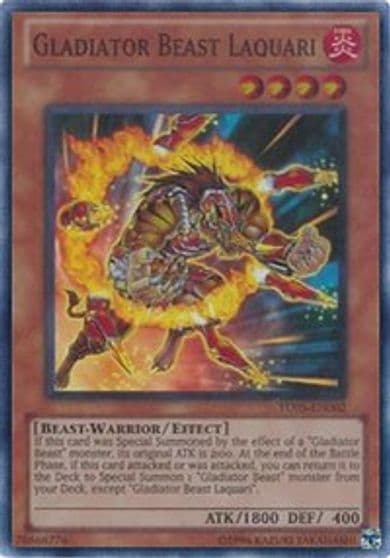 Gladiator Beast Laquari Turbo Pack: Booster Five Yu-Gi-Oh! card
