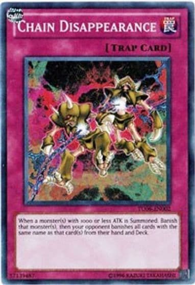 Chain Disappearance Turbo Pack: Booster Six Yu-Gi-Oh! card