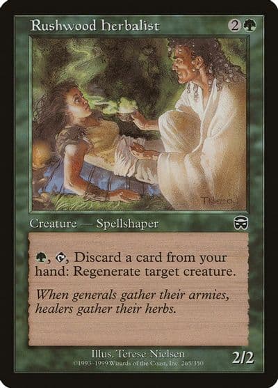 Rushwood Herbalist Mercadian Masques Magic card
