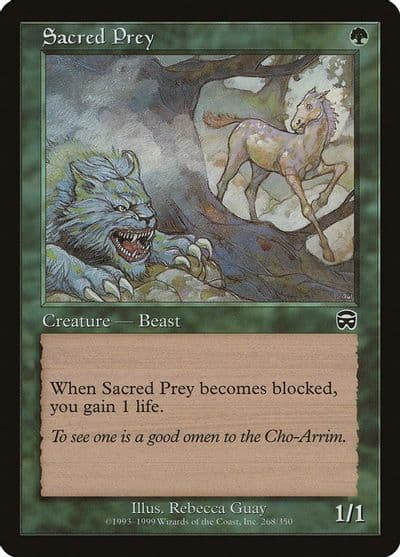 Sacred Prey Mercadian Masques Magic card