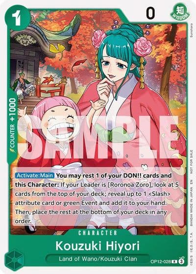 Kouzuki Hiyori Tournament Pack 2026 Vol 1 One Piece Promotion Cards One Piece card