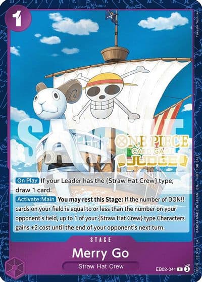 Merry Go Judge Pack Vol 7 One Piece Promotion Cards One Piece card