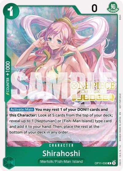 Shirahoshi Judge Pack Vol 7 One Piece Promotion Cards One Piece card